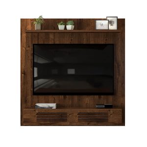 muebles para tv modernos panel con diseño rustico